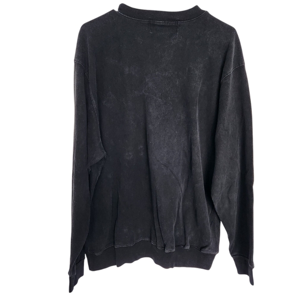 Harley Davidson Printed Cotton Sweatshirt L Black Motorcycles Grunge Unisex - Picture 2 of 7